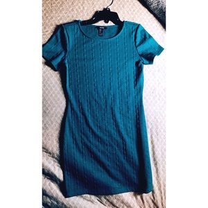 Forever 21 stretchy teal dress 👗